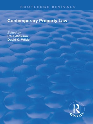 cover image of Contemporary Property Law